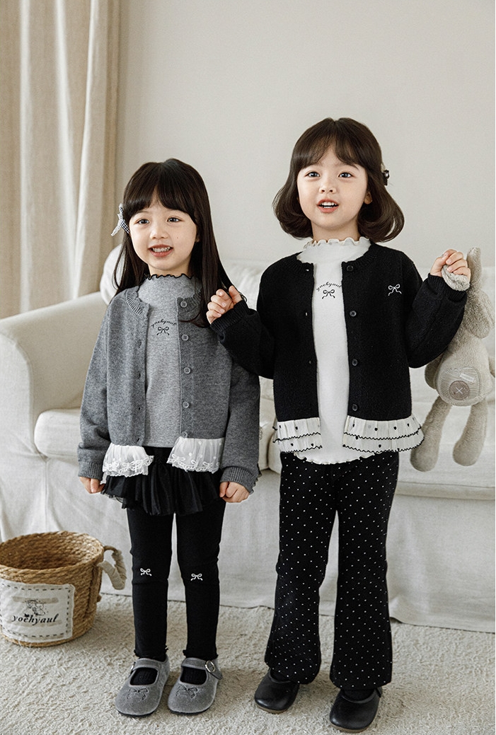 Cardigan YOYO gấu ren bèo 2931