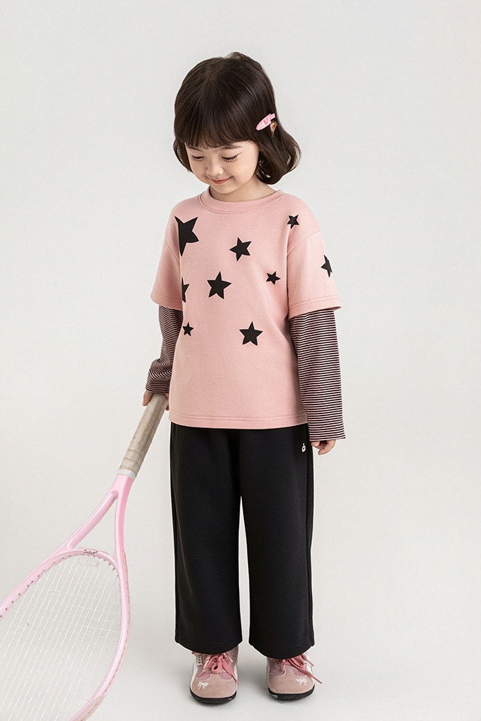 Áo thun nối tay YOYO 6373 star hồng