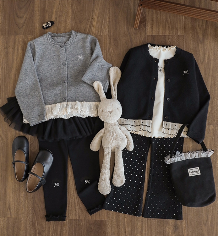 Cardigan YOYO gấu ren bèo 2931