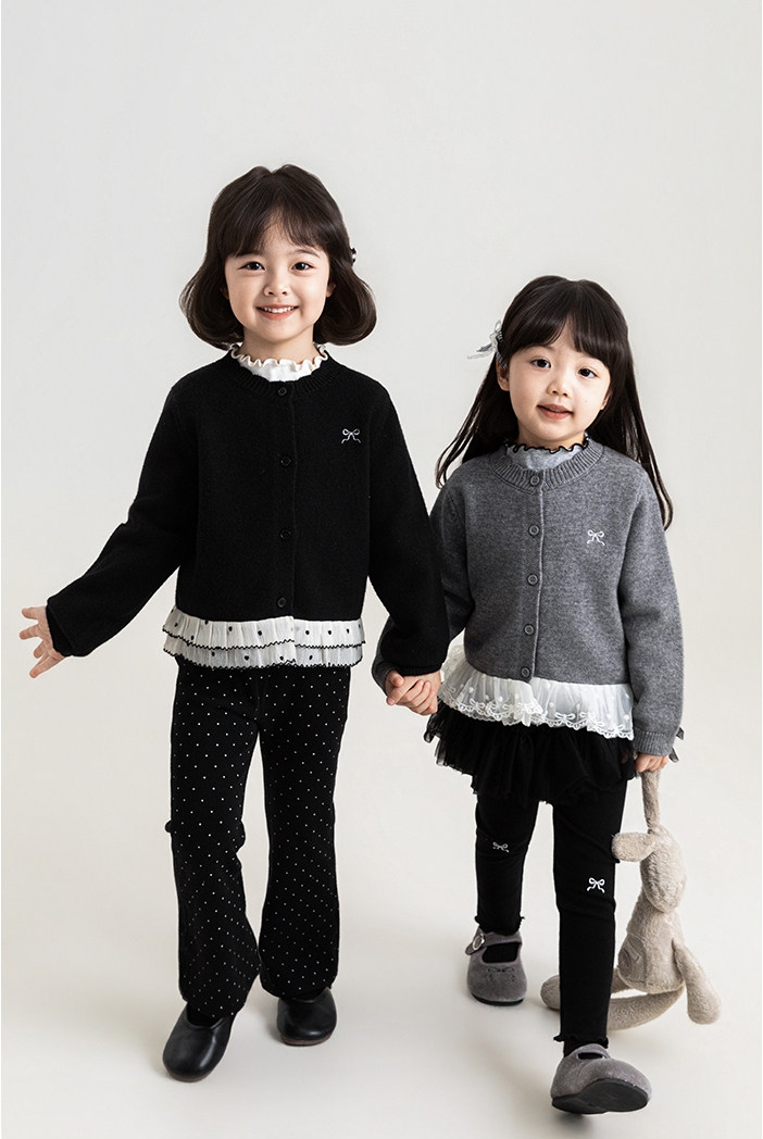 Cardigan YOYO gấu ren bèo 2931