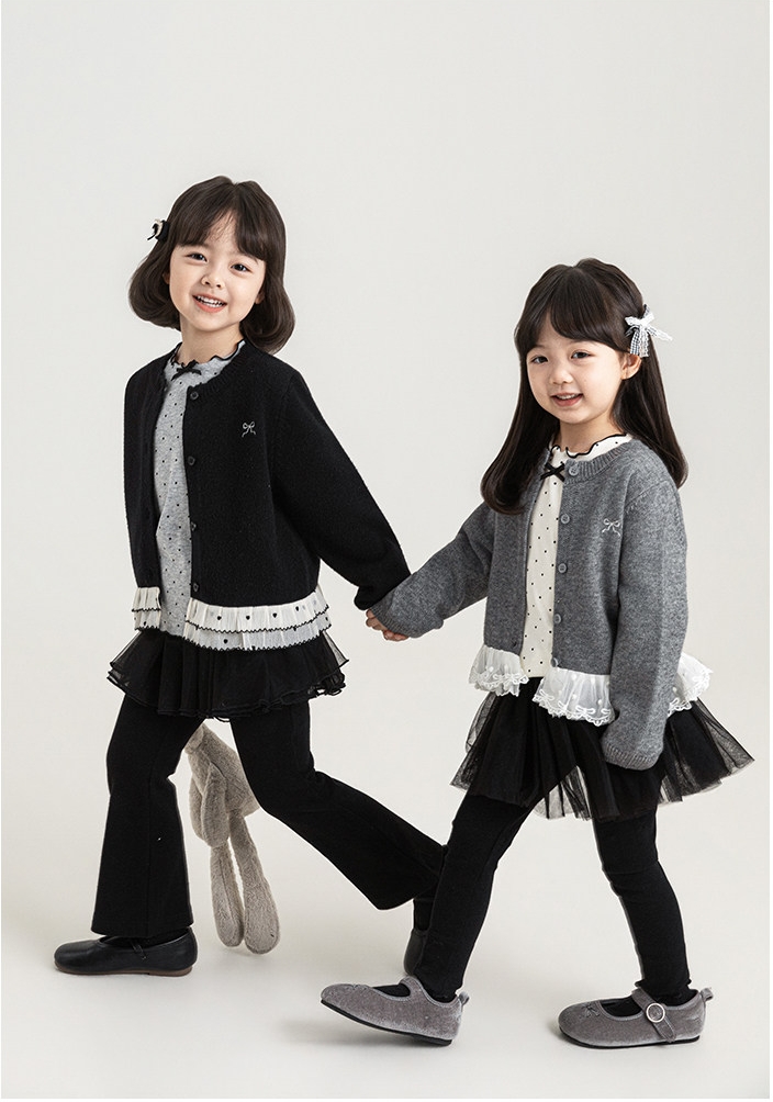 Cardigan YOYO gấu ren bèo 2931