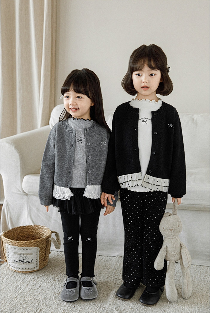 Cardigan YOYO gấu ren bèo 2931