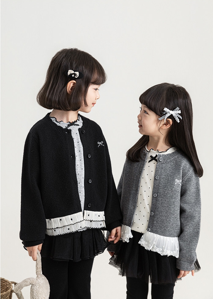 Cardigan YOYO gấu ren bèo 2931