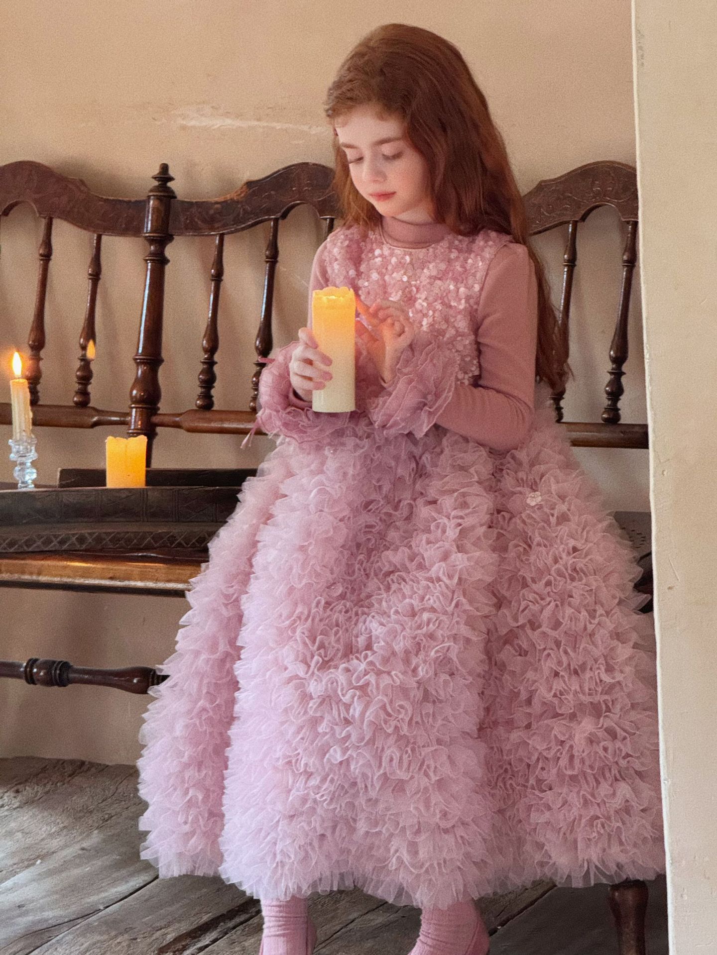 Áo Otaly 5769 tím tay mix tutu