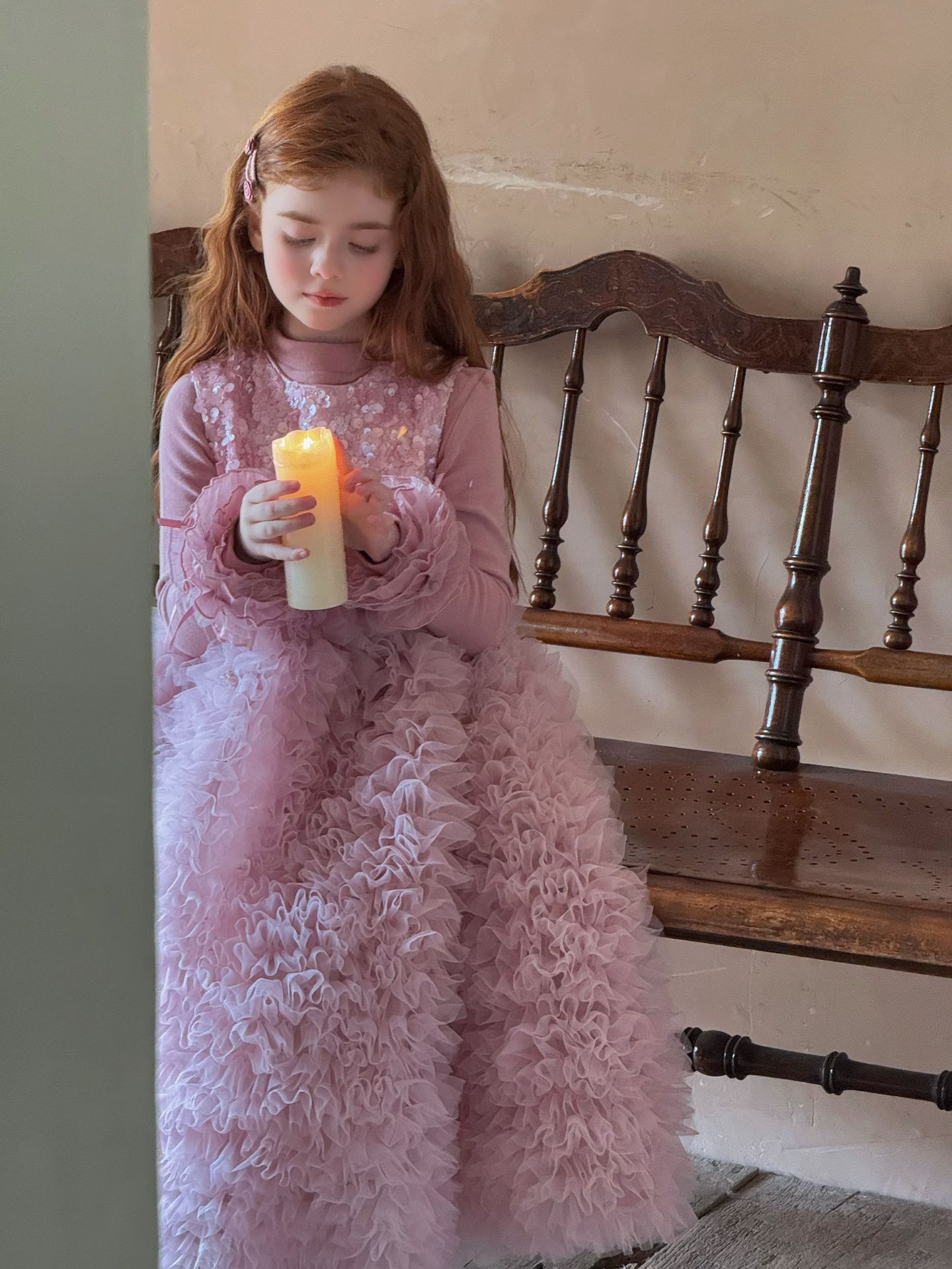 Áo Otaly 5769 tím tay mix tutu