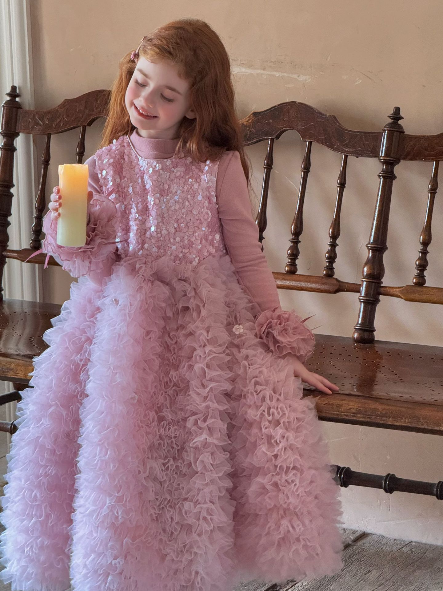 Áo Otaly 5769 tím tay mix tutu
