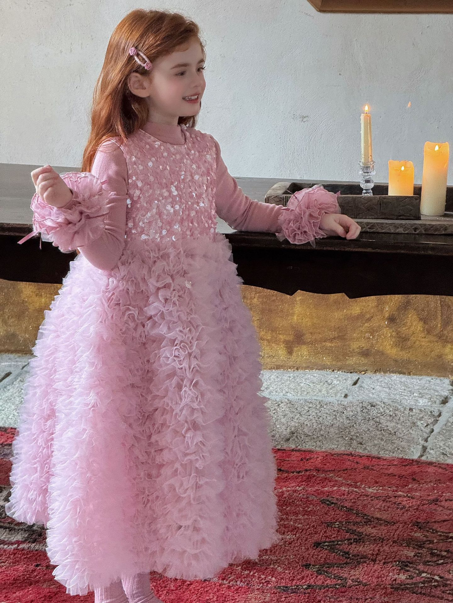 Áo Otaly 5769 tím tay mix tutu