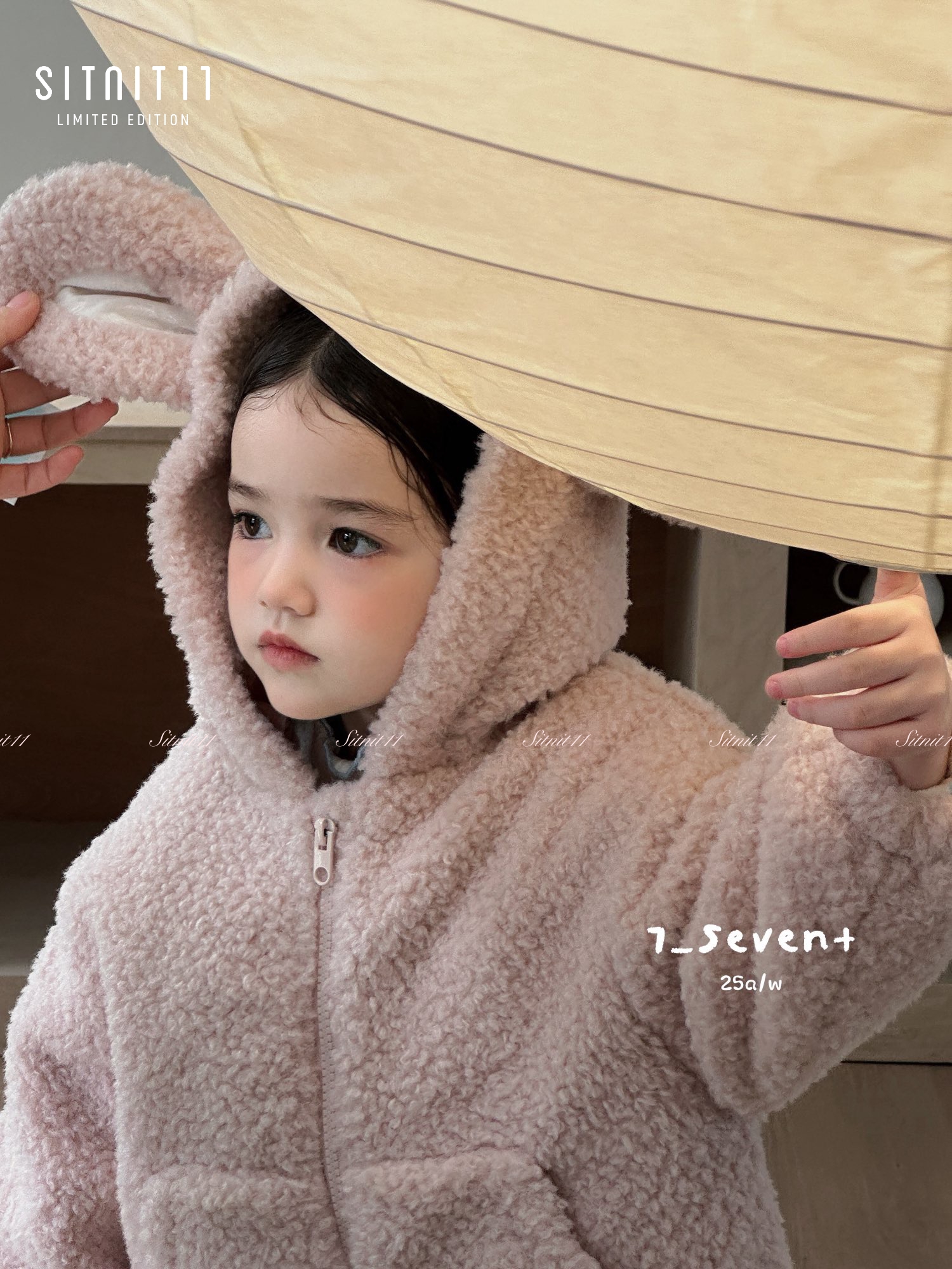 Áo khoác bông bông 7-seven Douyin + Balo cutie