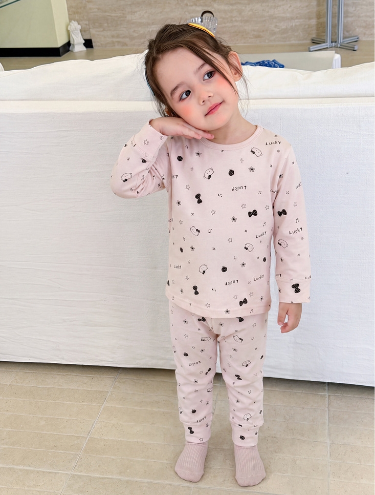 Homewear S520 4343 Gấu chấm bi màu kem