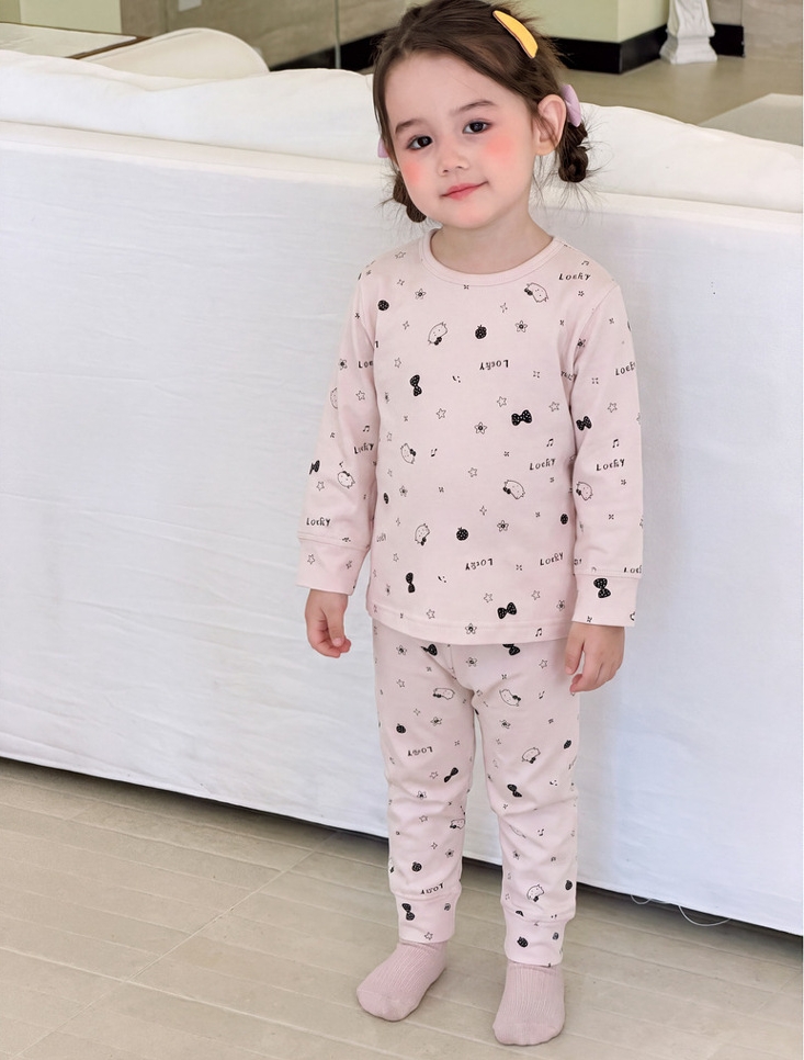Homewear S520 4343 Gấu chấm bi màu kem