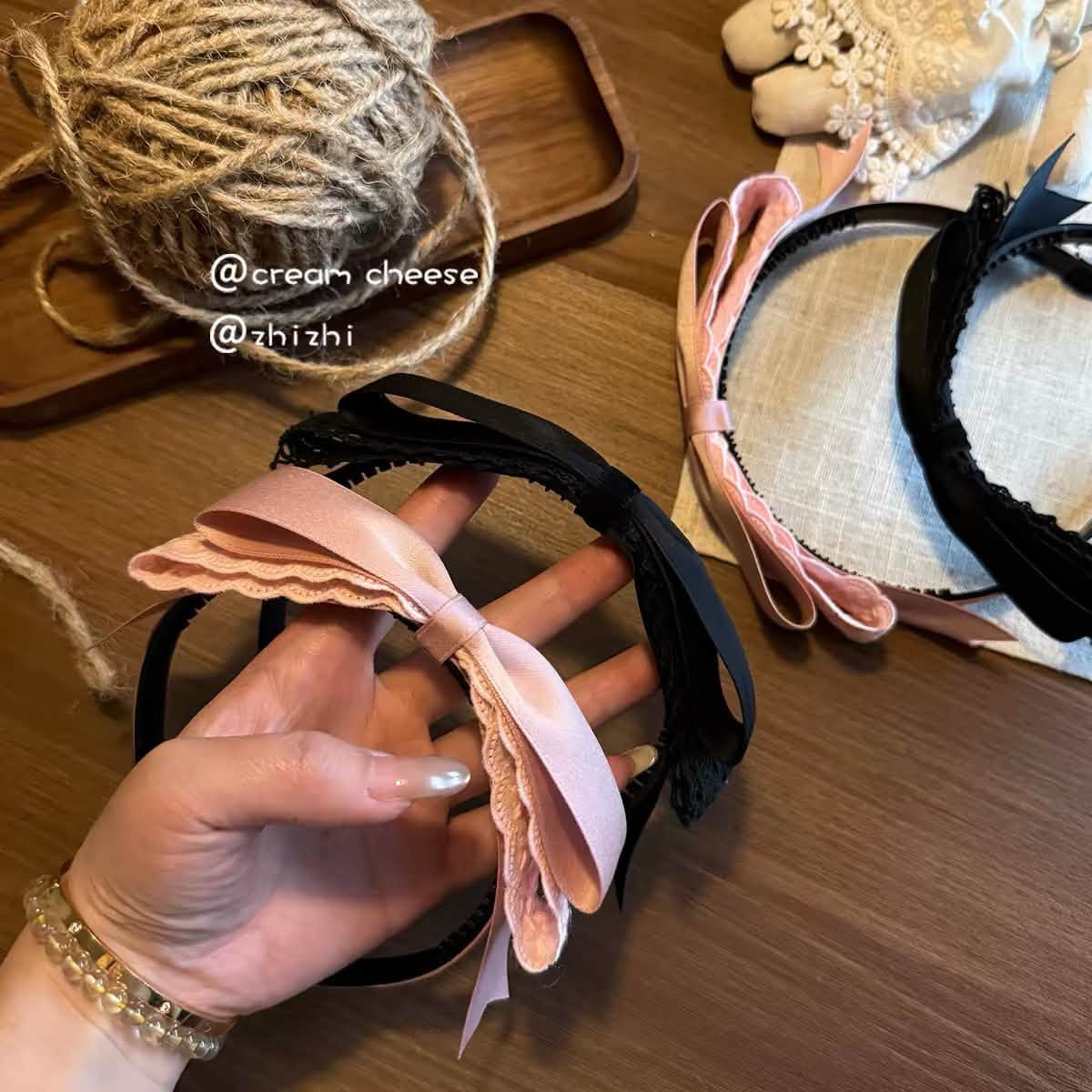 Set2 bờm nơ mix ren 3189 S389