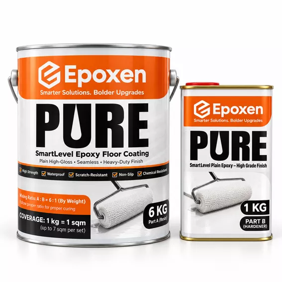 Product image - Epoxen Pure Plain Epoxy Resin Floor Coating - Industrial Grade Plain Color