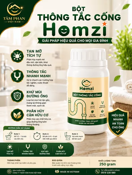 Product image - Bột Thông Cống Homzi