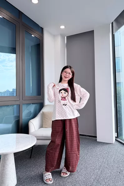 Product image - Set Bộ Cotton Cô Bé Khăn Đỏ
