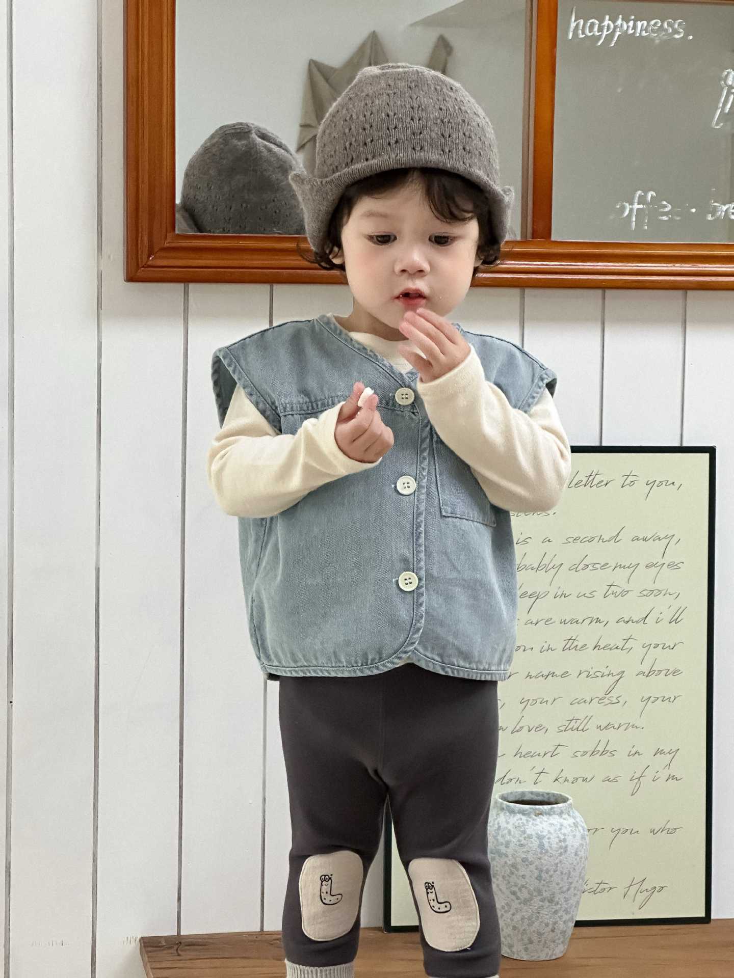 Quần Legging xám larva TLK 8657