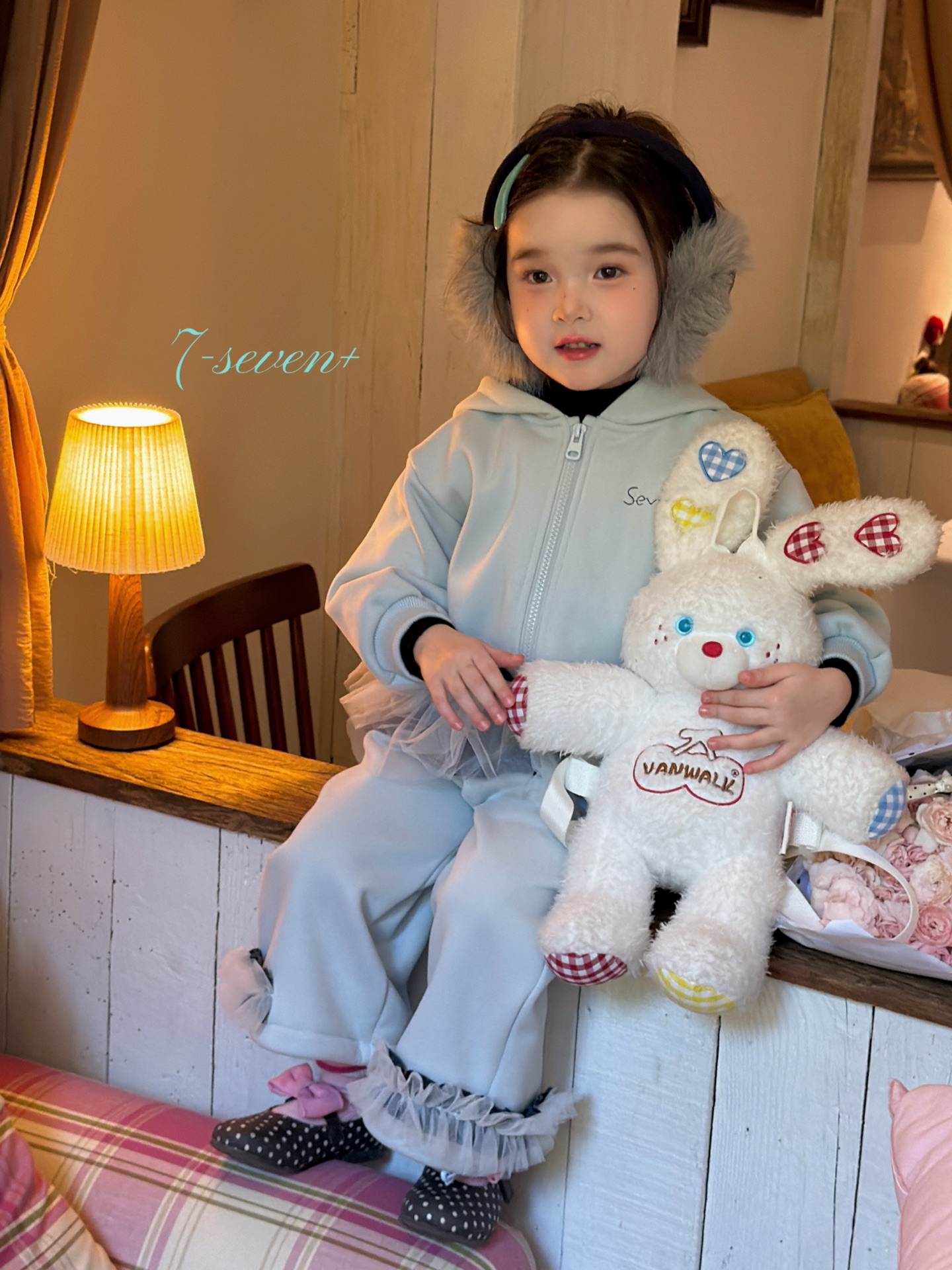 7-seven - Set nỉ xanh seven girl 6631