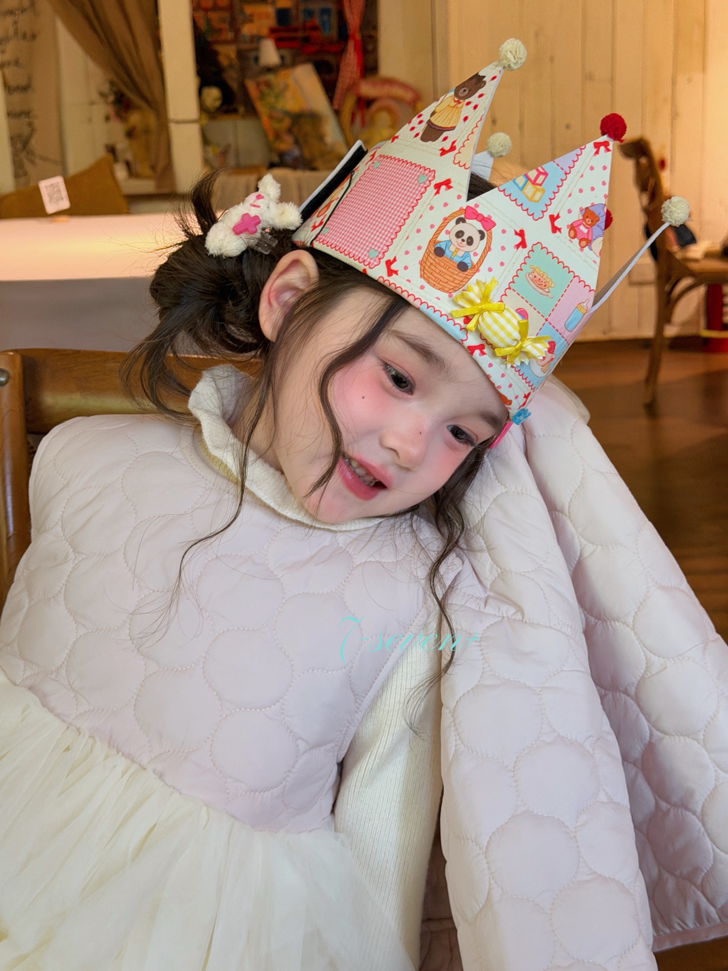 7-seven - Set áo khoác + đầm pinky cream 6503