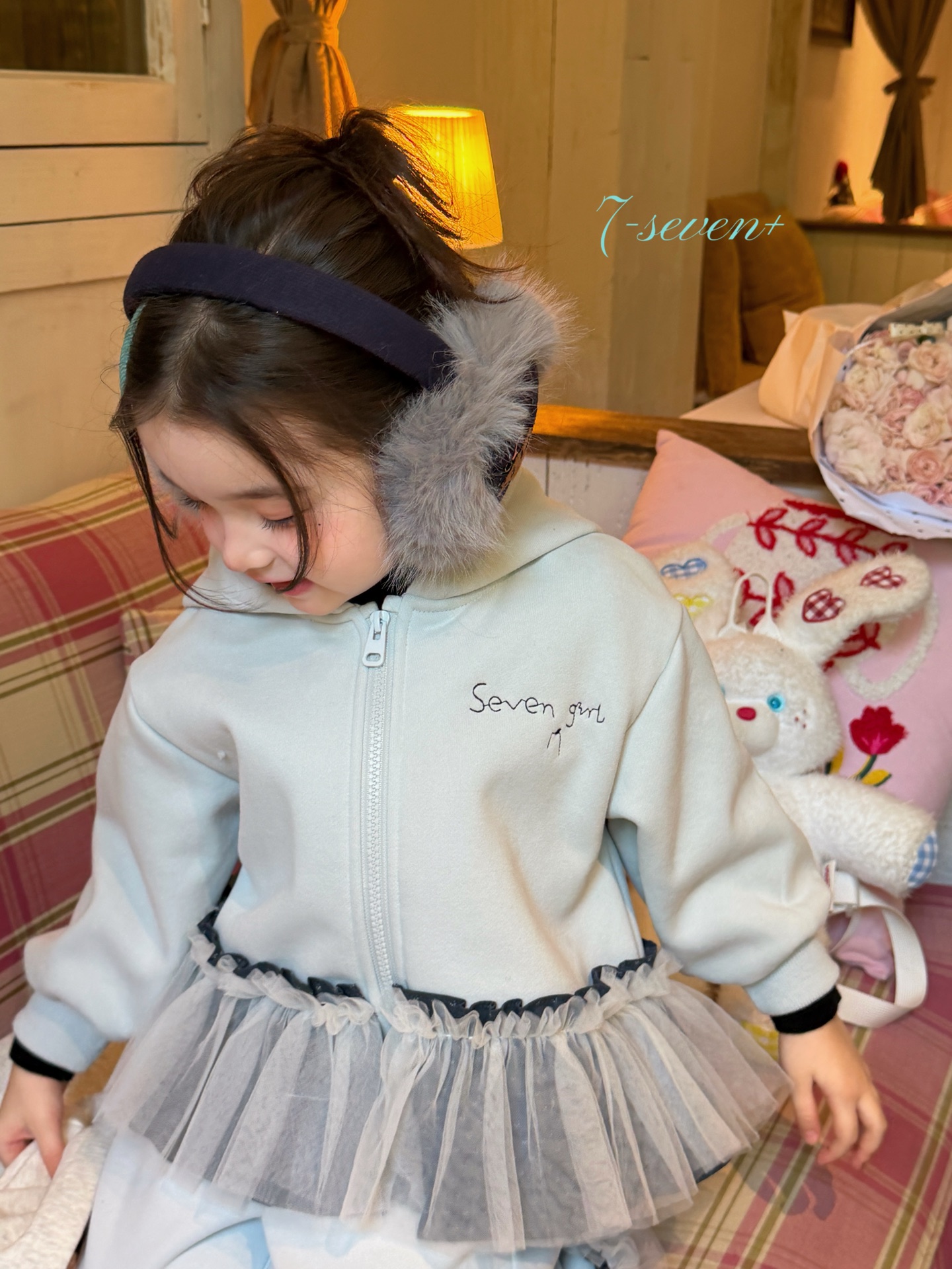 7-seven - Set nỉ xanh seven girl 6631
