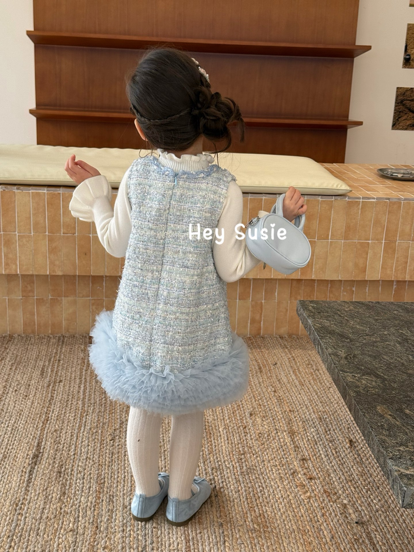 Hey Susie - Đầm silver tulle 17528