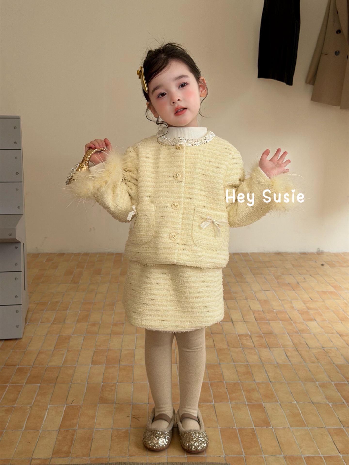 Hey Susie - Set Tweed vàng 17621
