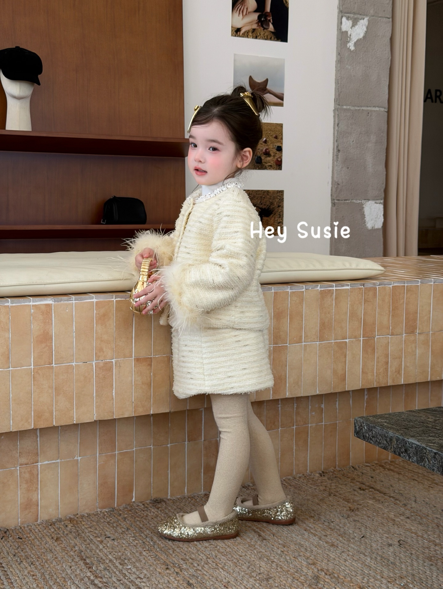 Hey Susie - Set Tweed vàng 17621