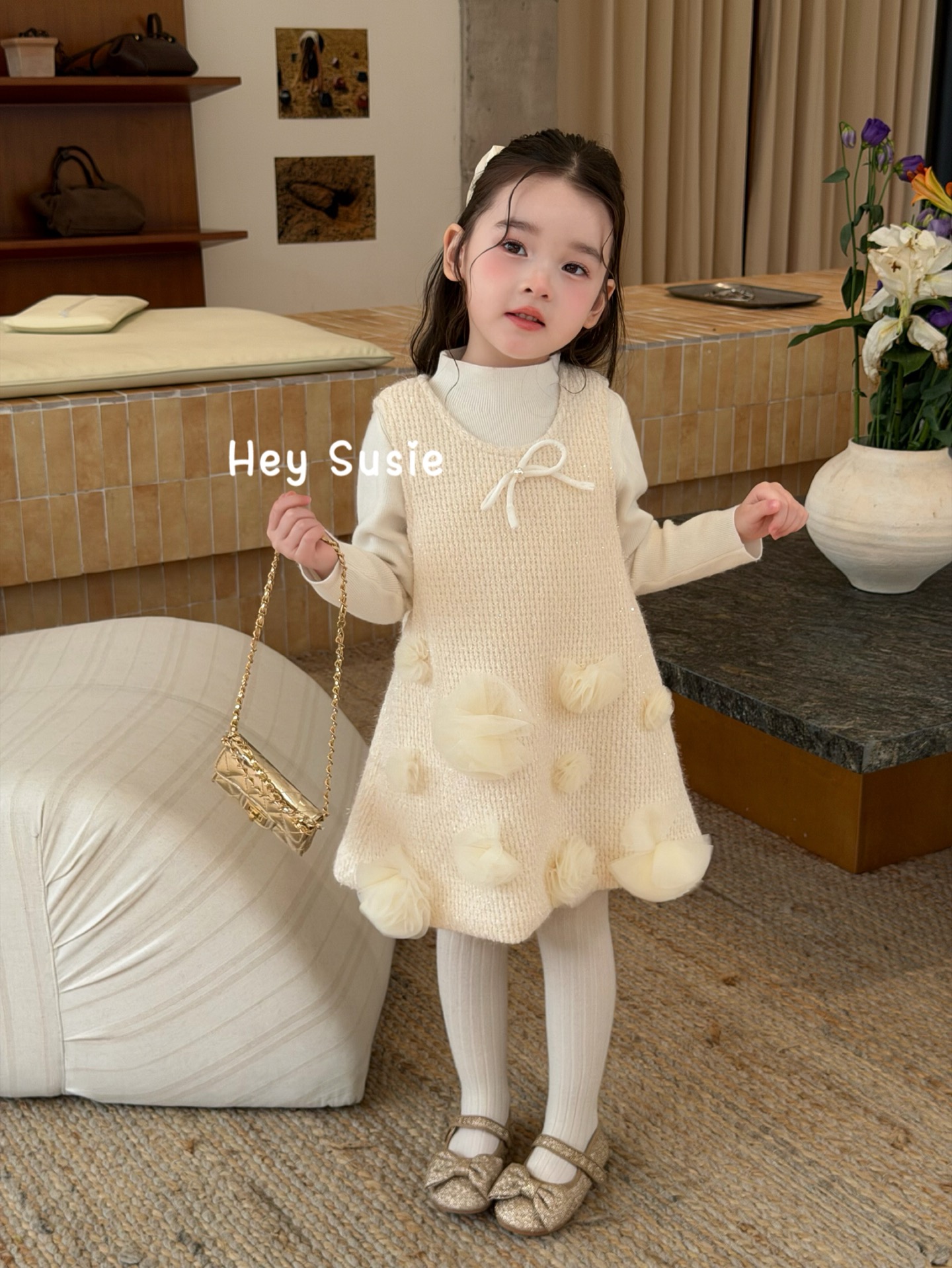Hey Susie - Đầm vàng lấp lánh không tay 17560