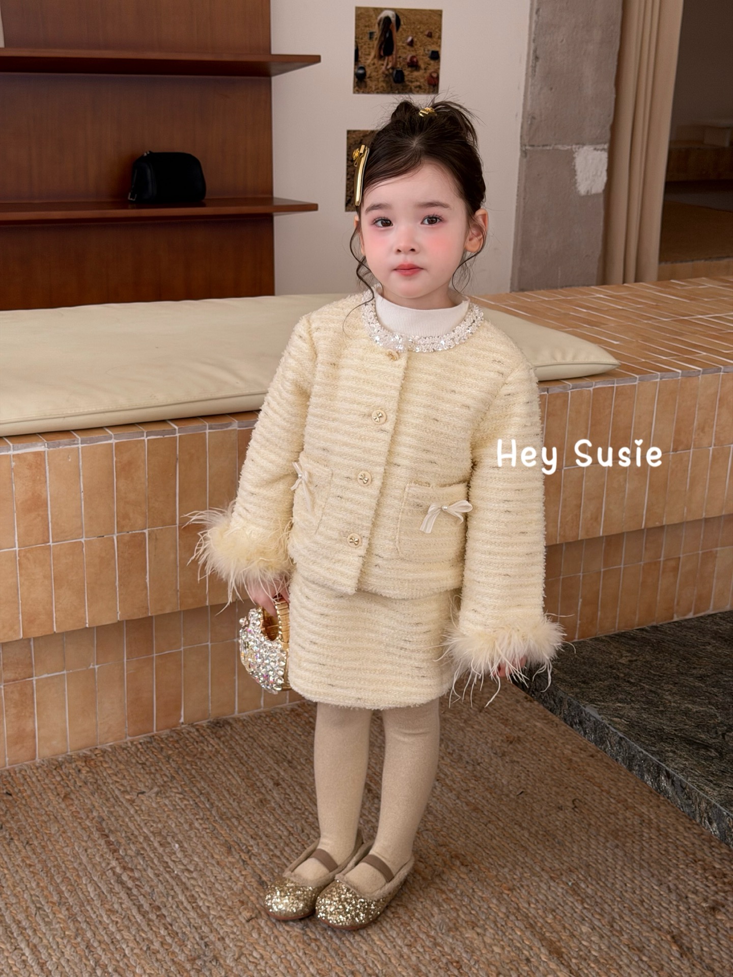 Hey Susie - Set Tweed vàng 17621