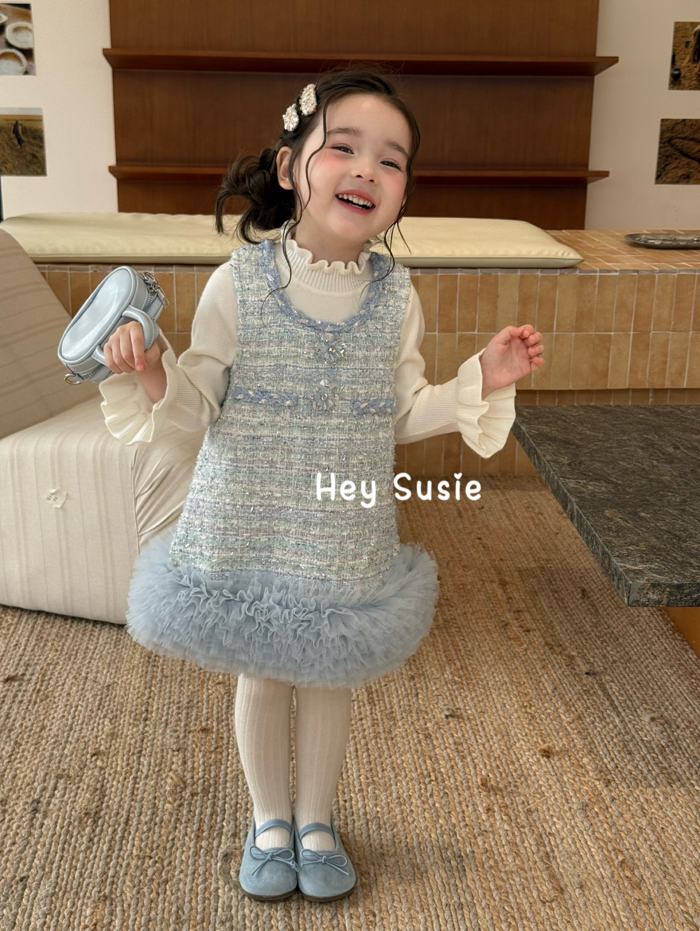 Hey Susie - Đầm silver tulle 17528