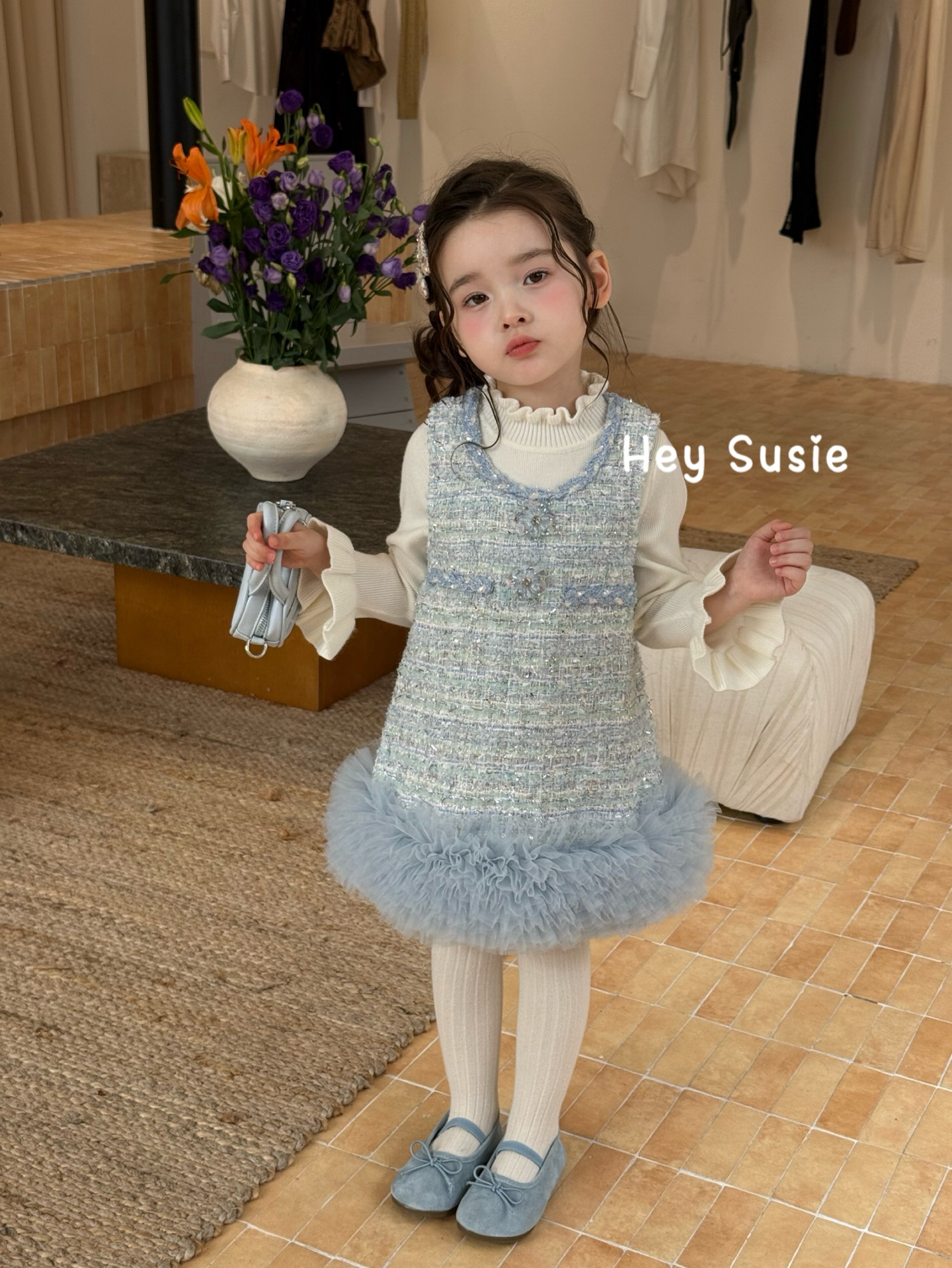 Hey Susie - Đầm silver tulle 17528