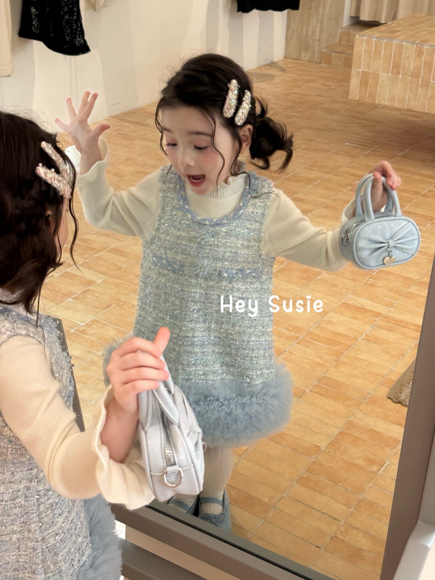 Hey Susie - Đầm silver tulle 17528