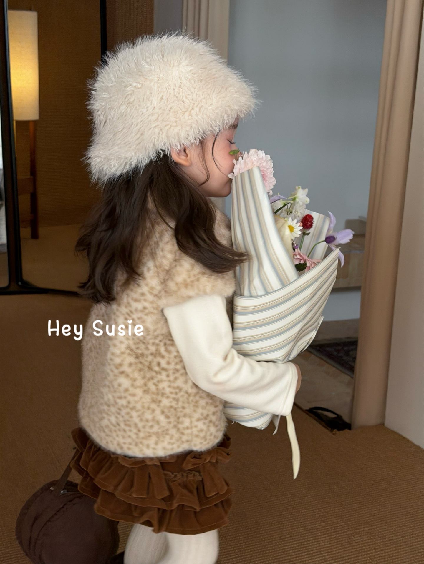 Hey Susie - Áo khoác da beo cute rabbit 17600
