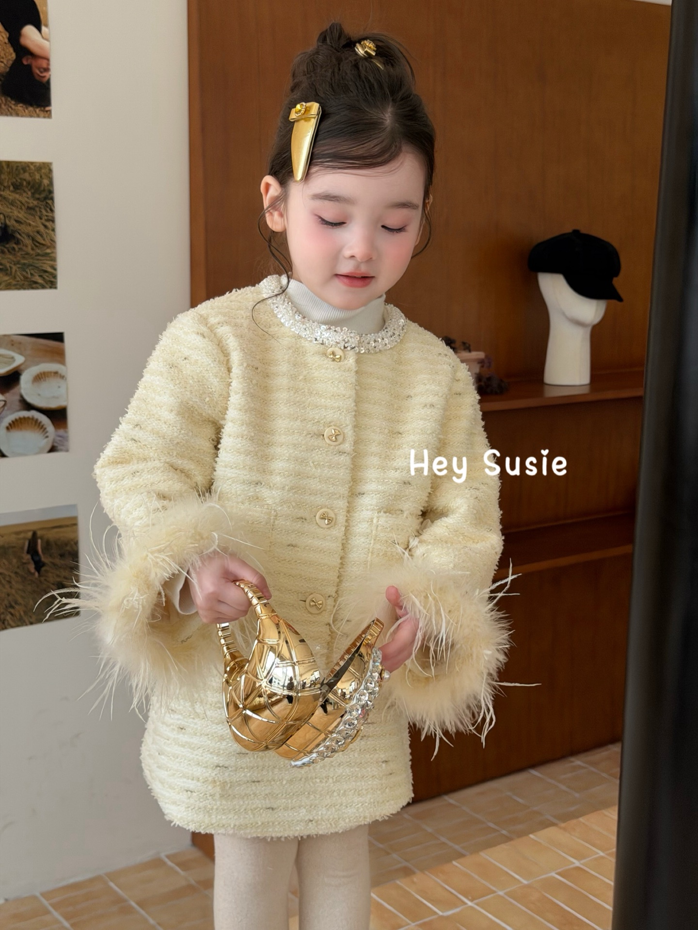Hey Susie - Set Tweed vàng 17621