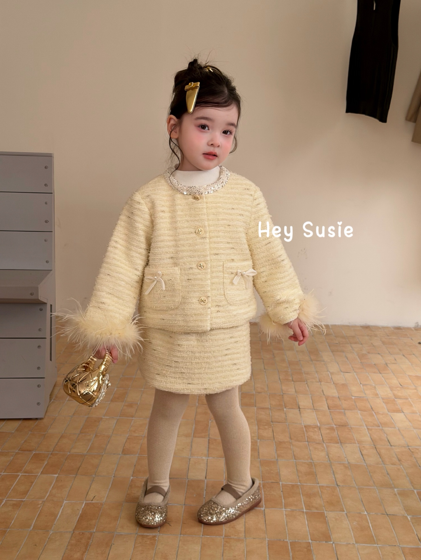Hey Susie - Set Tweed vàng 17621