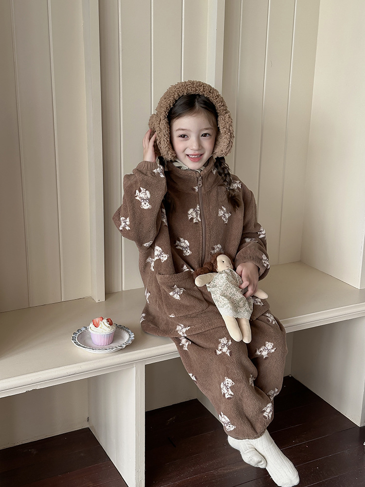 Homewear lông cừu Gấu nâu AMBB 7933