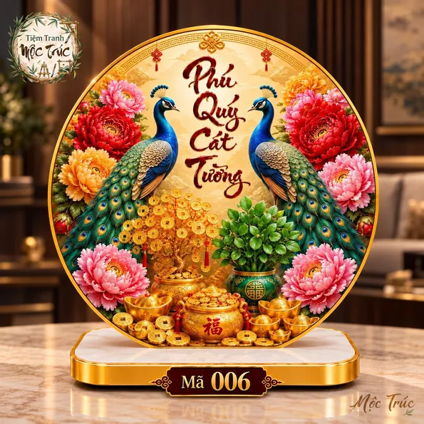Product image - Tranh Phú Quý Cát Tường – Tài Lộc
