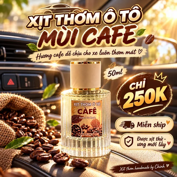 Product image - Xịt thơm oto mùi cafe
