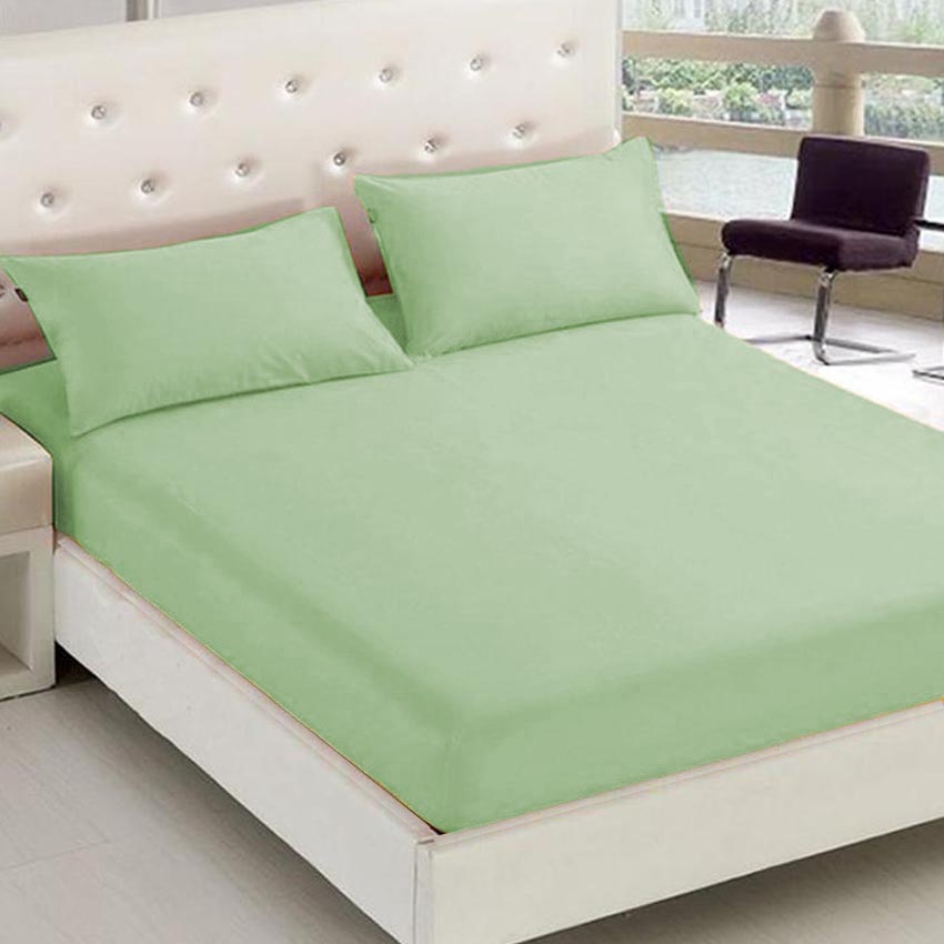 3 in 1 Premium Quality SE Series Plain Bed Sheet Set (1 Fitted Sheet and Free 2 Pillowcases) SE-47