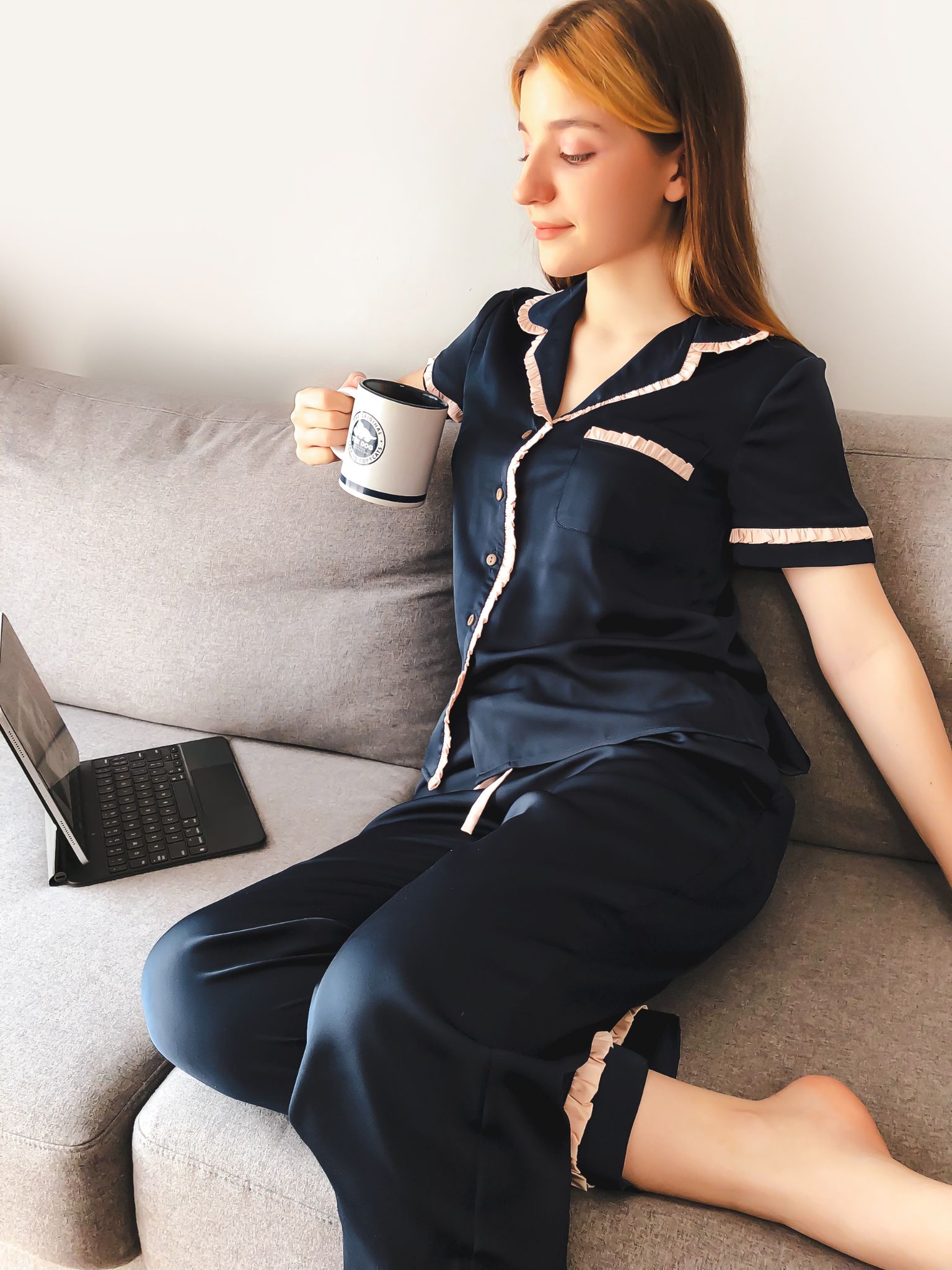 Bộ ngủ áo cộc tay, quần dài BN12_thumbnail_3