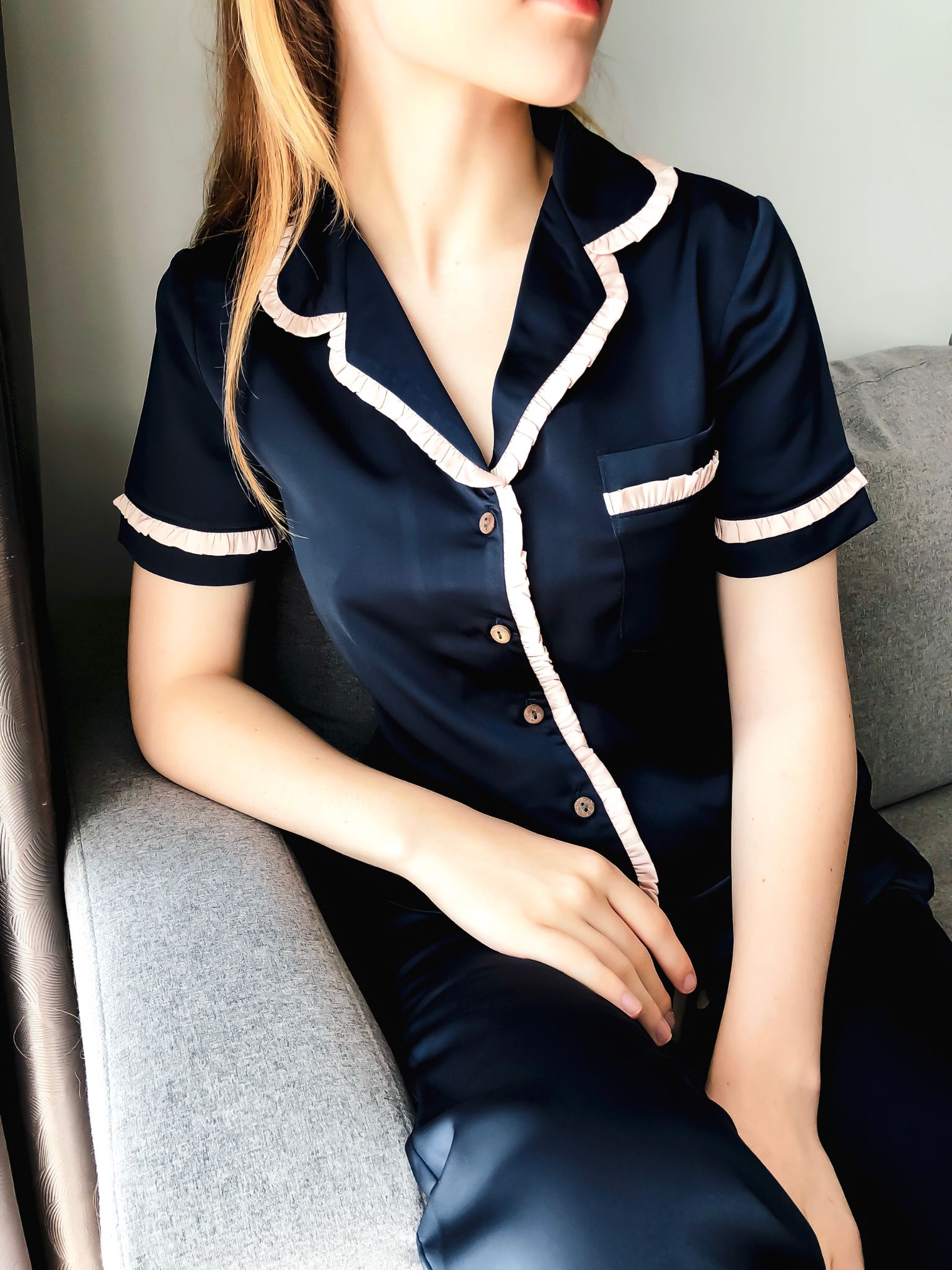 Bộ ngủ áo cộc tay, quần dài BN12_thumbnail_2