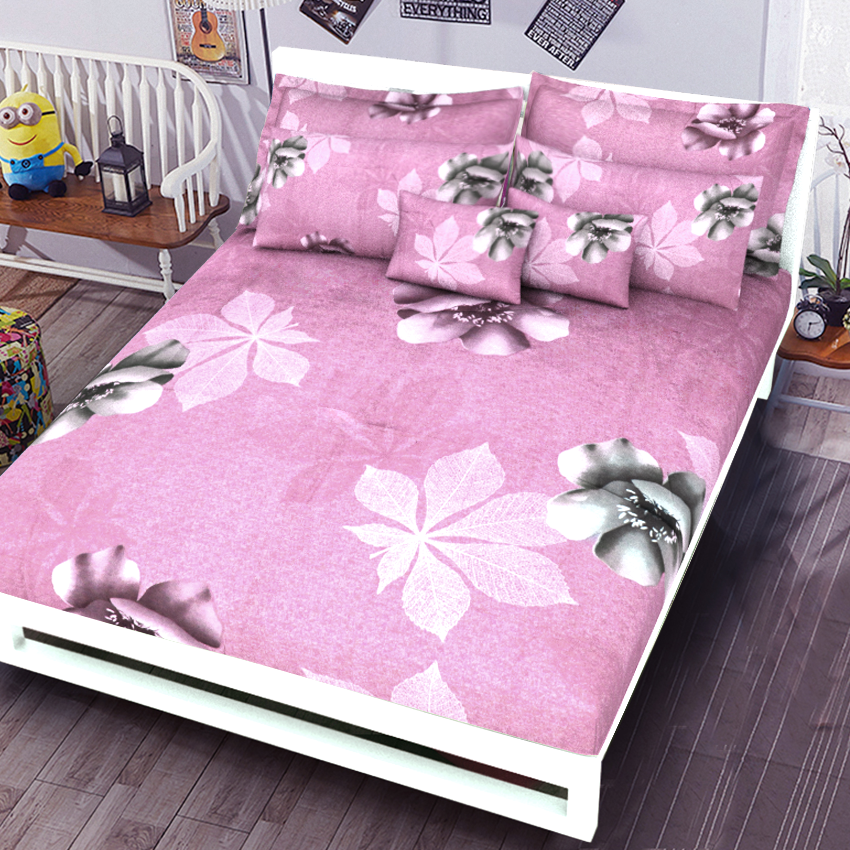 Printed Bed sheet NQ Series 3in1 Bedding Set ( 2 pillowcases and 1 fitted Sheet ) NQ229