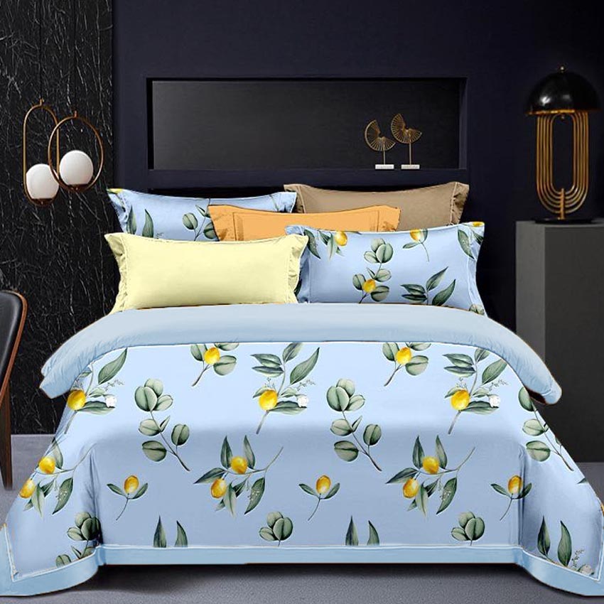 Printed Bed sheet NQ Series 3in1 Bedding Set ( 2 pillowcases and 1 fitted Sheet ) NQ378