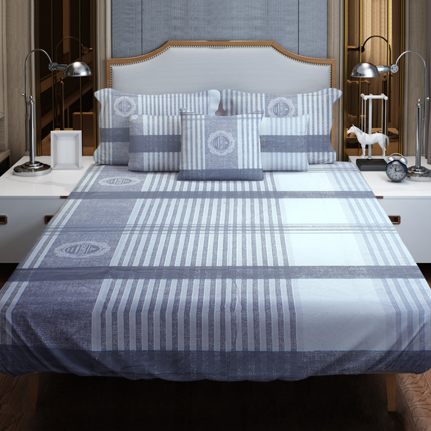 Printed Bed sheet DF Series 3in1 Bedding Set ( 2 pillowcases and 1 fitted Sheet ) DF265