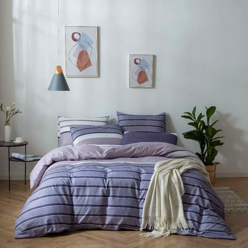 Printed Bed sheet DF Series 3in1 Bedding Set ( 2 pillowcases and 1 fitted Sheet ) DF258