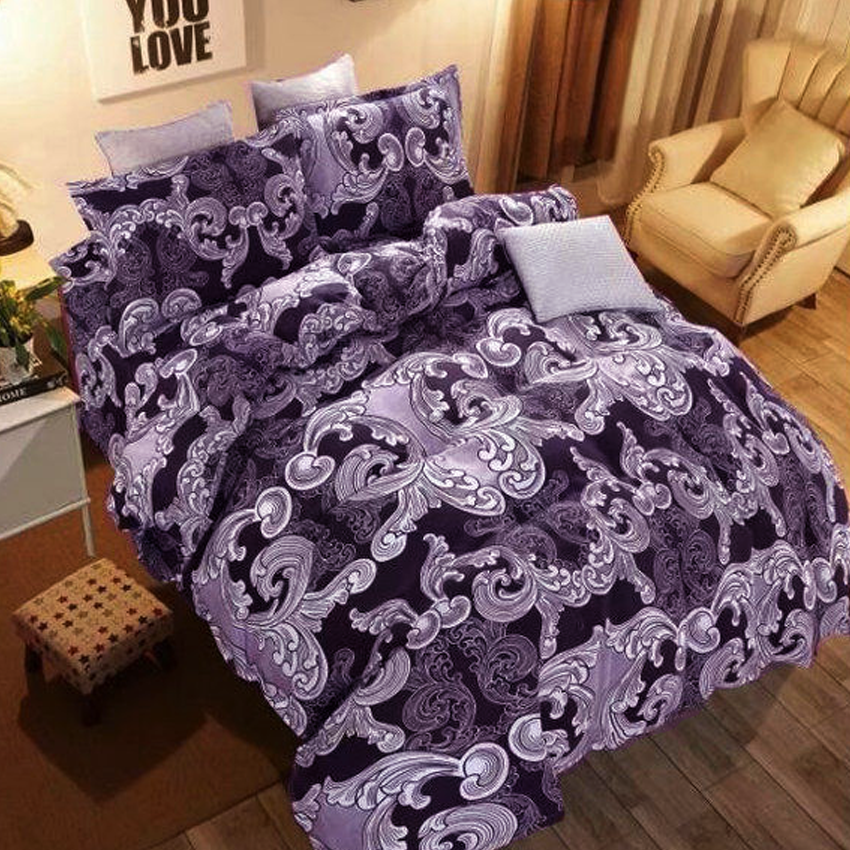 Printed Bed sheet DF Series 3in1 Bedding Set ( 2 pillowcases and 1 fitted Sheet ) DF2149