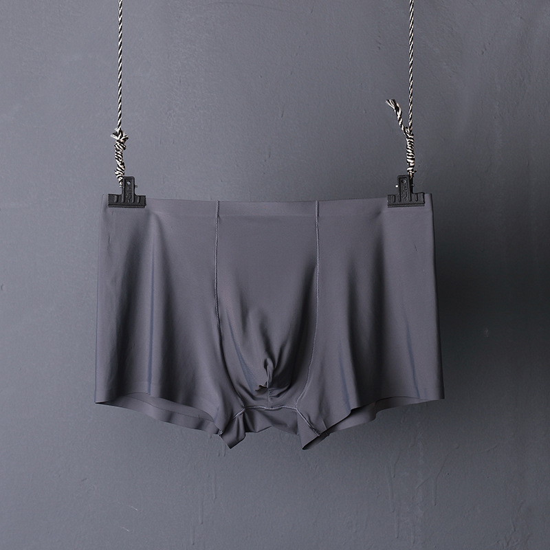 HUBO Ultra-thin Breathable Men Underwear Ice Silk Men's Boxers