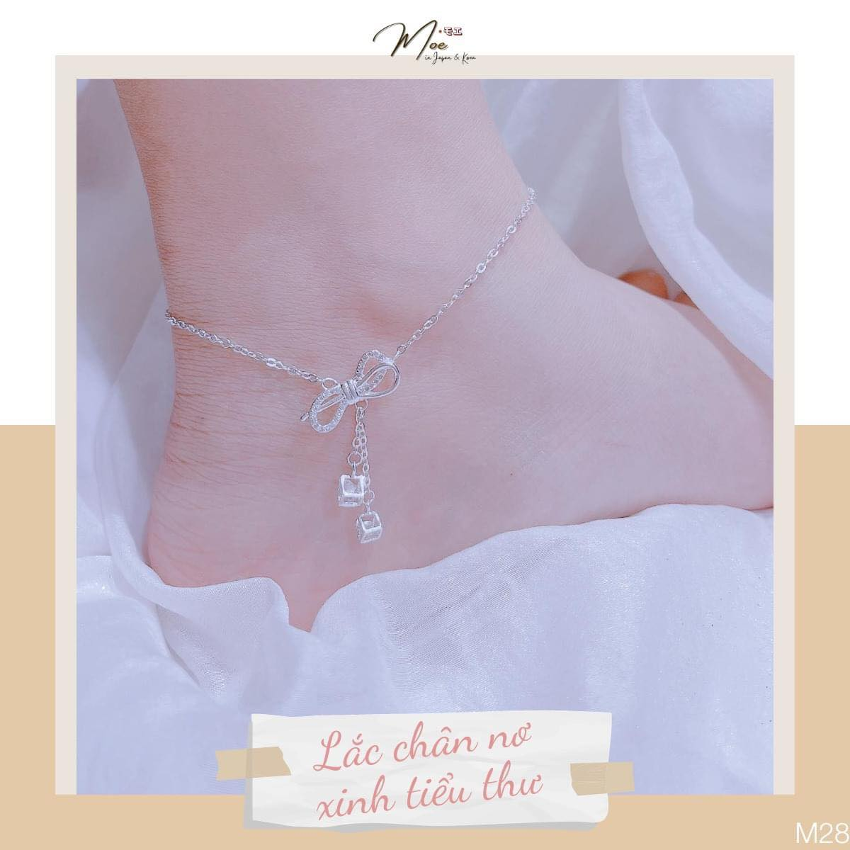 LC103 - Lắc chân nơ tiểu thư