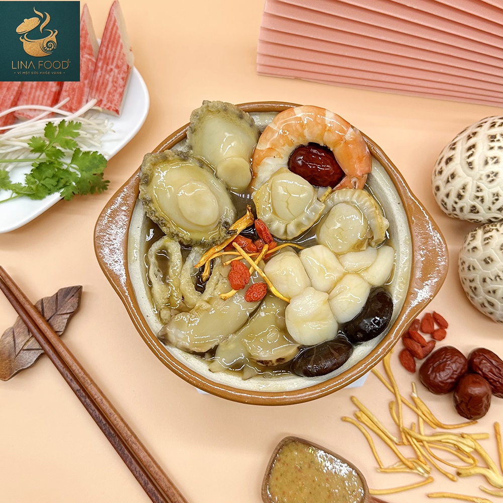 Súp Bào Ngư Tôm Sú Sò Điệp Nhỏ