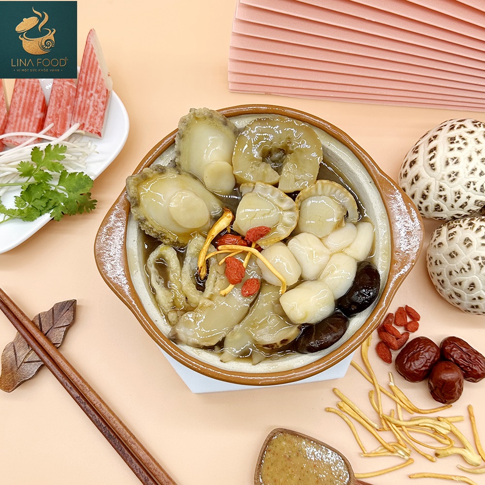 Súp Bào Ngư Hải Sâm Sò Điệp Nhỏ