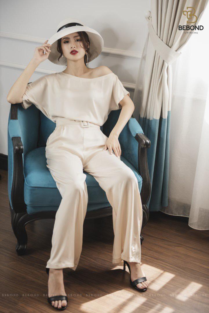 Quần lụa màu kem - Era Set