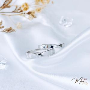 ĐN53 - Nhẫn đôi vô cực trơn freesize